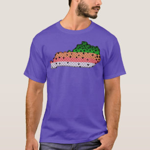 Camiseta Truta Pescaria Arco-Íris Patterno Kentucky