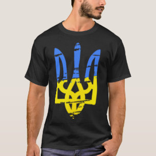 Camiseta Tryzub Ucrânia Tridente Ucraniano Militar
