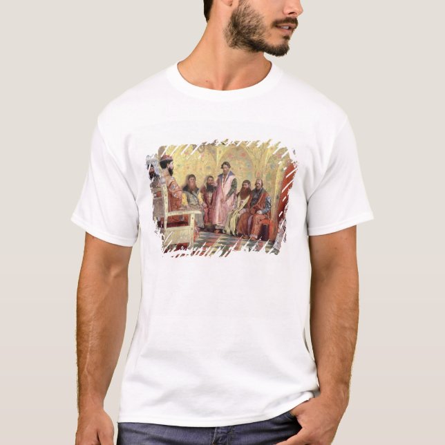 Camiseta Tsar Mikhail Fyodorovich com Boyars (Frente)