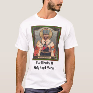Camiseta Tsar Nicholas II, mercado real santamente de