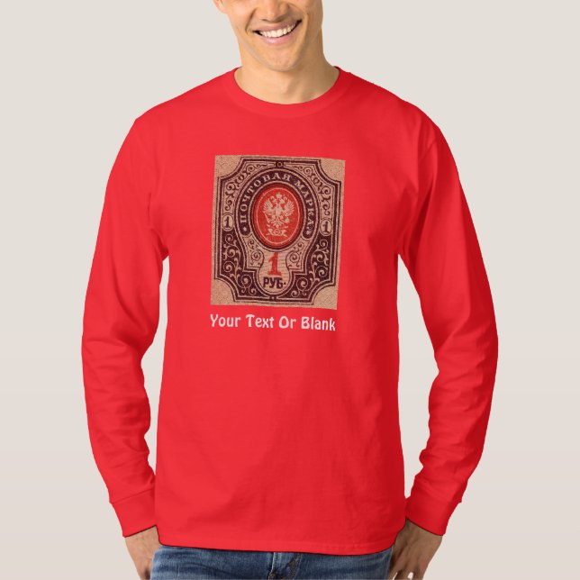 Camiseta Tsarist Russia Postage (Frente)