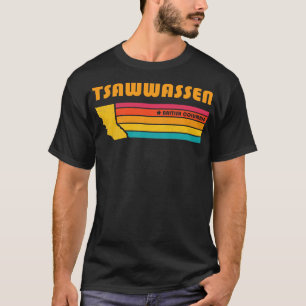 Camiseta Tsawassen British Columbia Canada Vintage Distres