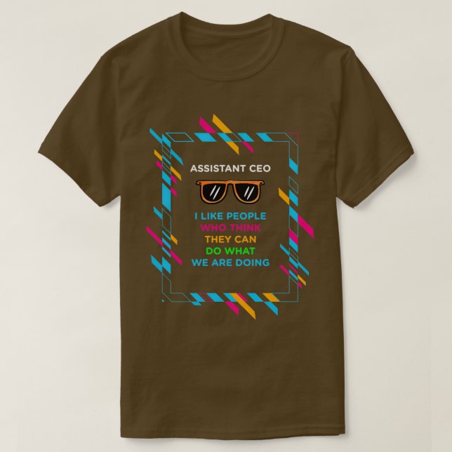 Camiseta TSerguimento clássico CEO ASSISTENTE (Frente do Design)