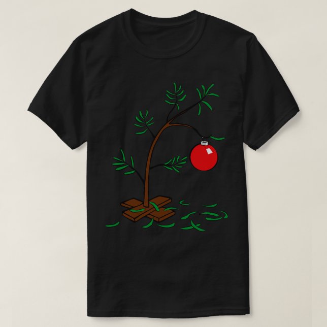 Camiseta TSerguimento da árvore de Natal (Frente do Design)