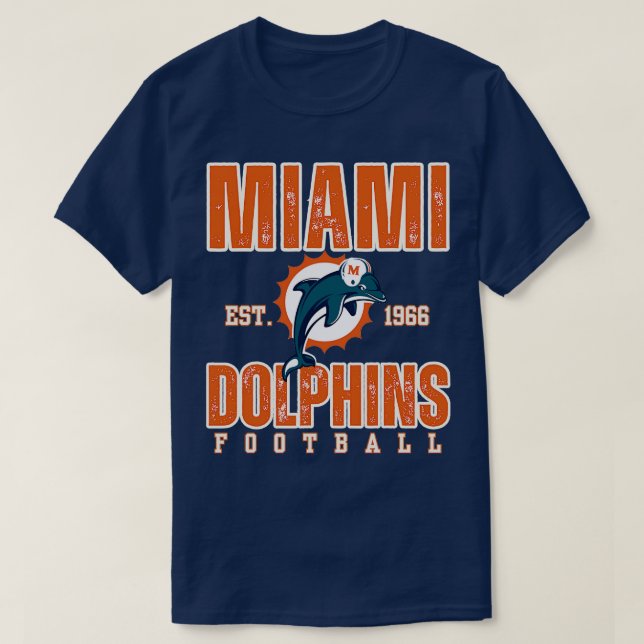 Camiseta TSerguimento de golfinhos de Miami (Frente do Design)