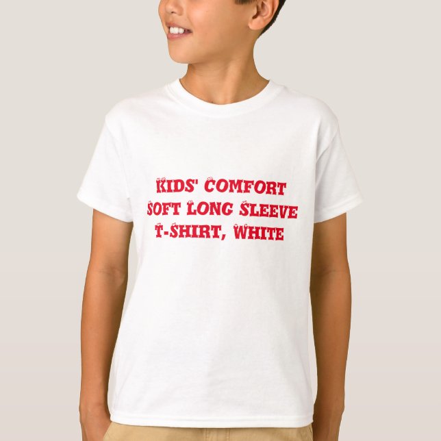 Camiseta TSerguimento suave de conforto infantil (Frente)