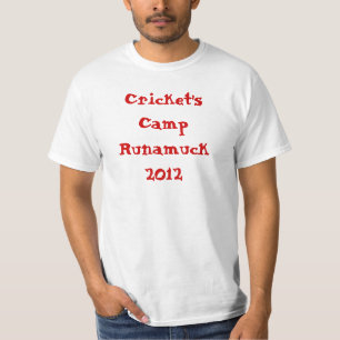 Camiseta Tshirt 2012 de Runamuck do acampamento do grilo