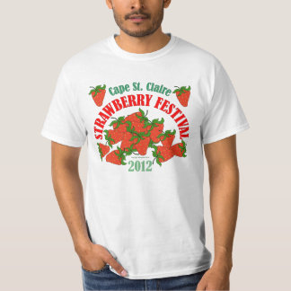 Camiseta Tshirt 2012 do festival da morango do St. Claire