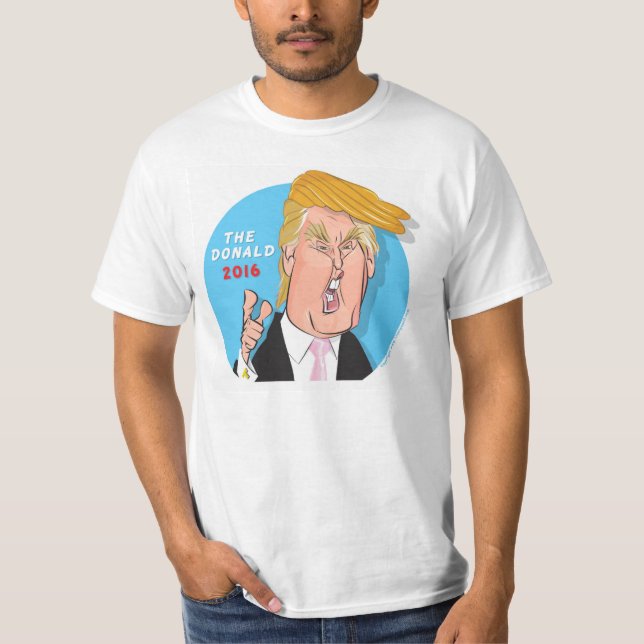 Camiseta Tshirt 2016 do presidente desenhos animados de (Frente)