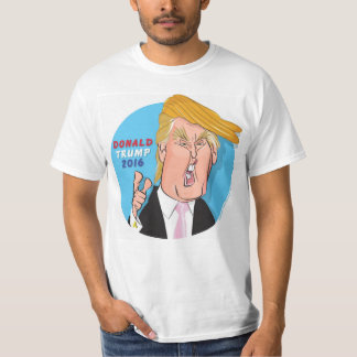 Camiseta Tshirt 2016 dos desenhos animados de Donald Trump
