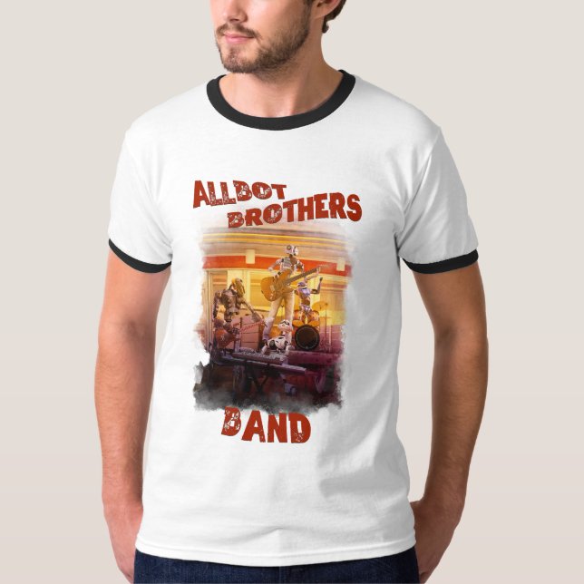 Camiseta Tshirt Allbot Brothers Banda / Reparo de Saucer do (Frente)