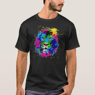 Camiseta Tshirt animal principal dos trabalhos de arte de