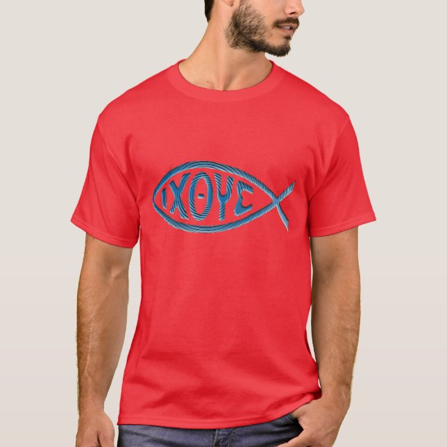Camiseta TShirt azul de Ichthys (Frente)