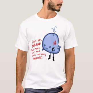 Camiseta Tshirt branco dos homens da baleia engraçada do
