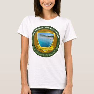 Camiseta TShirt centenário Yellowstone do parque nacional