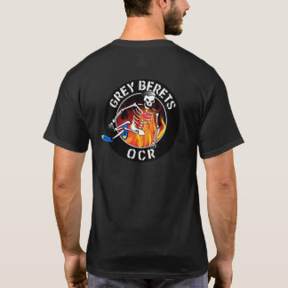 Camiseta Tshirt cinzento da obscuridade dos amigos da boina