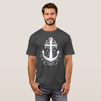 Camiseta Tshirt cinzento escuro da âncora de KHH