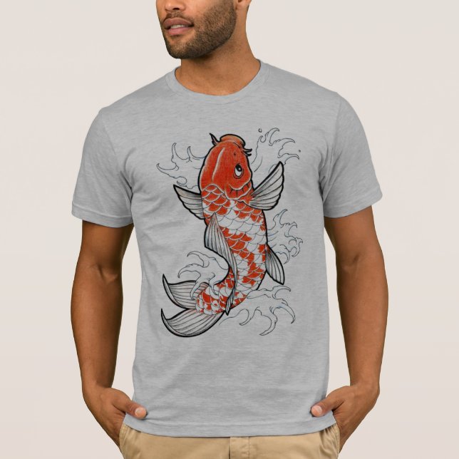 Camiseta Tshirt cinzento semi cabido tímido dos homens dos (Frente)