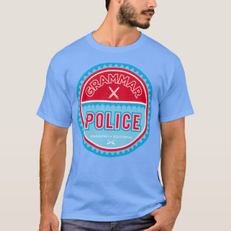 Camiseta TShirt Clássico da Polícia Gramática