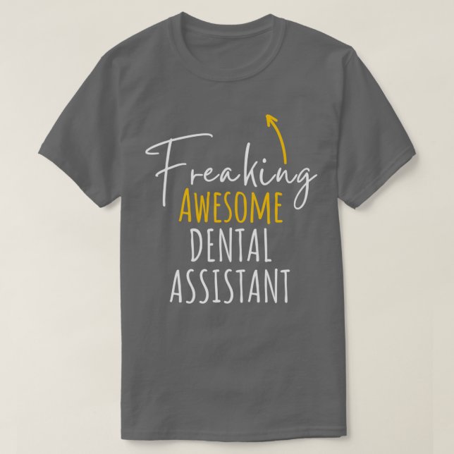 Camiseta TShirt Clássico do Assistente de Dentagem Fantásti (Frente do Design)