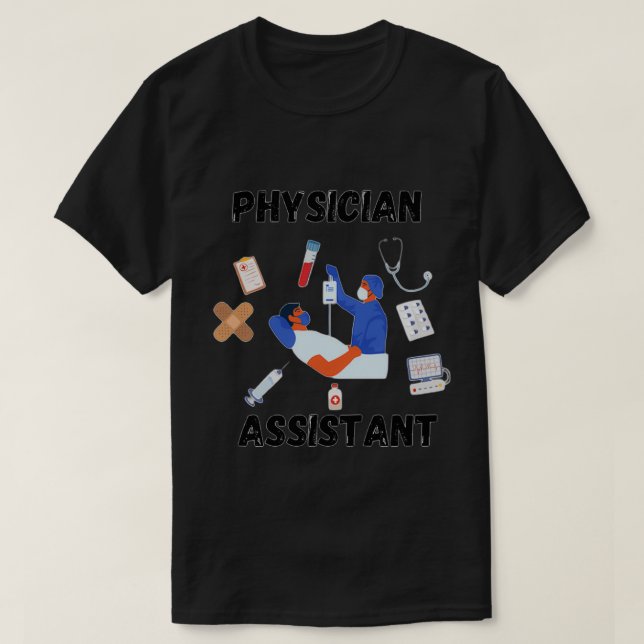 Camiseta TShirt Clássico do Dia do Assistente do Médico (Frente do Design)