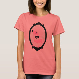 Camiseta Tshirt cor-de-rosa da mulher da caniche de Fifi