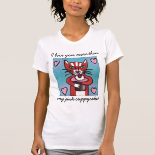 Camiseta Tshirt cor-de-rosa de Cuppycake
