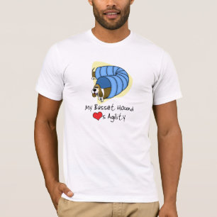 Camiseta TShirt da agilidade do Basset dos desenhos