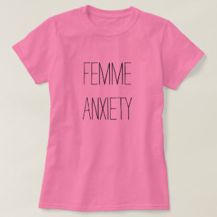 Camiseta tshirt da ansiedade do femme