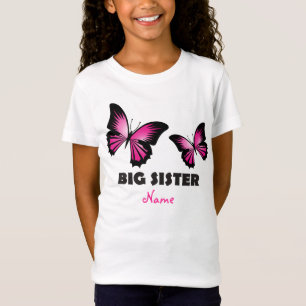 Camiseta Tshirt da borboleta da irmã mais velha