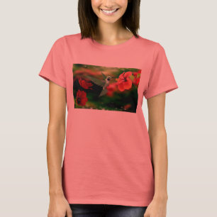 Camiseta Tshirt da campainha do bella das mulheres com um