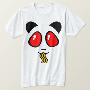 CAMISETA TSHIRT DA CARA DA PANDA DOS RAMEN DE KAMEN