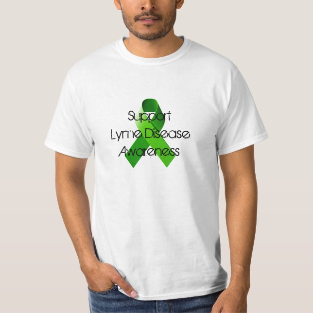 Camiseta Tshirt da consciência da doença de Lyme do apoio (Frente)