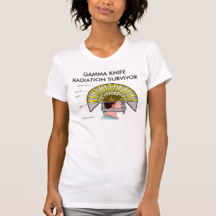 Camiseta Tshirt da consciência da radiação da faca da gama