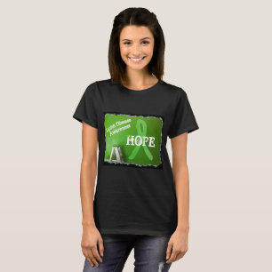 Camiseta Tshirt da ESPERANÇA da fita da consciência da
