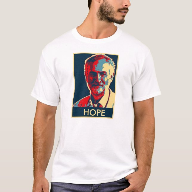 Camiseta tshirt da esperança do corbyn de jeremy (Frente)