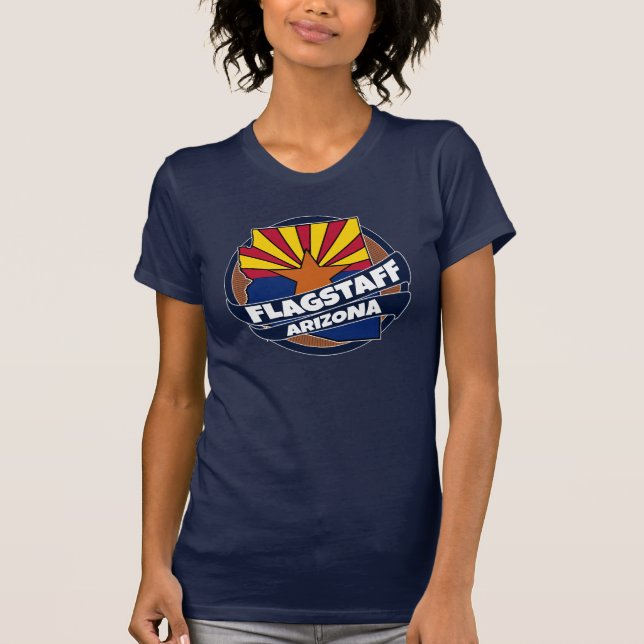 Camiseta Tshirt da explosão da bandeira da arizona do (Frente)