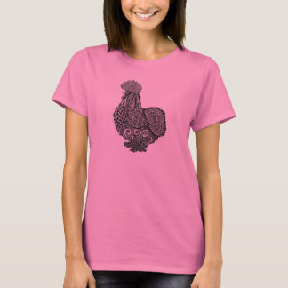 Camiseta tshirt da galinha do silkie