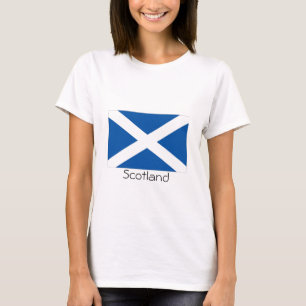 Camiseta Tshirt da lembrança da bandeira do saltire de