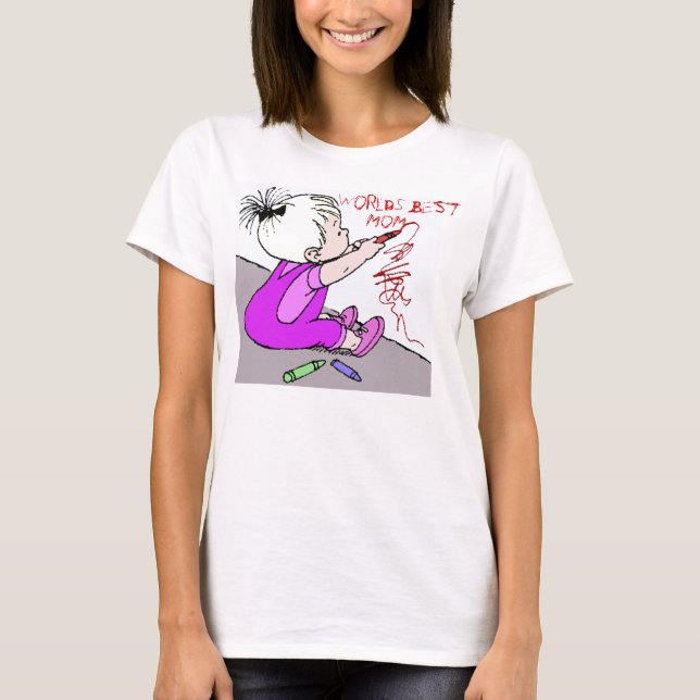 Camiseta Tshirt da mamã dos mundos o melhor (Frente)