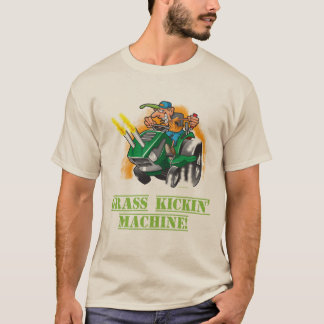 Camiseta Tshirt da máquina de corte da grama dos homens