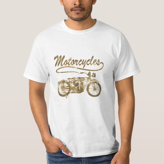 Camiseta Tshirt da motocicleta do vintage (Frente)