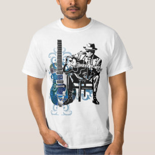 Camiseta tshirt da música da alma do homem da guitarra dos