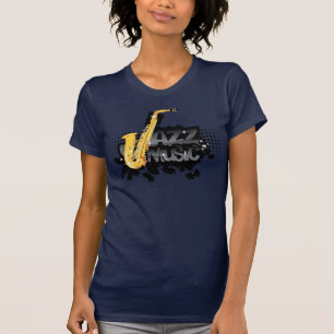 Camiseta tshirt da música jazz