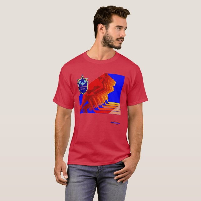 Camiseta Tshirt da obscuridade do hóquei do exército (Frente Completa)