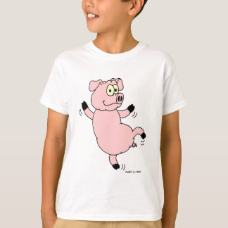 Camiseta Tshirt Dancing Pig