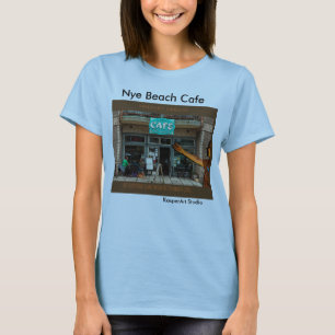 Camiseta TShirt das senhoras do café da praia de Nye