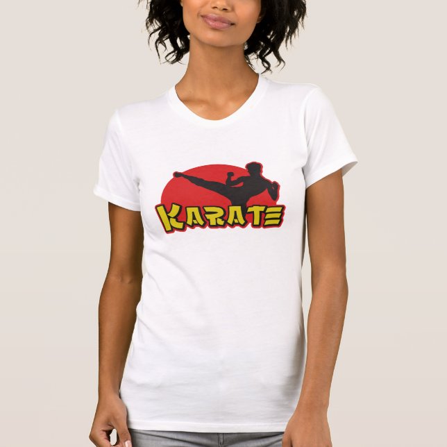 Camiseta Tshirt das senhoras do karaté (Frente)