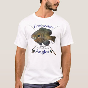 Camiseta Tshirt. de água doce da pesca do pescador do