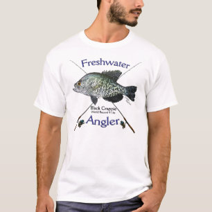 Camiseta Tshirt de água doce da pesca do pescador do tipo